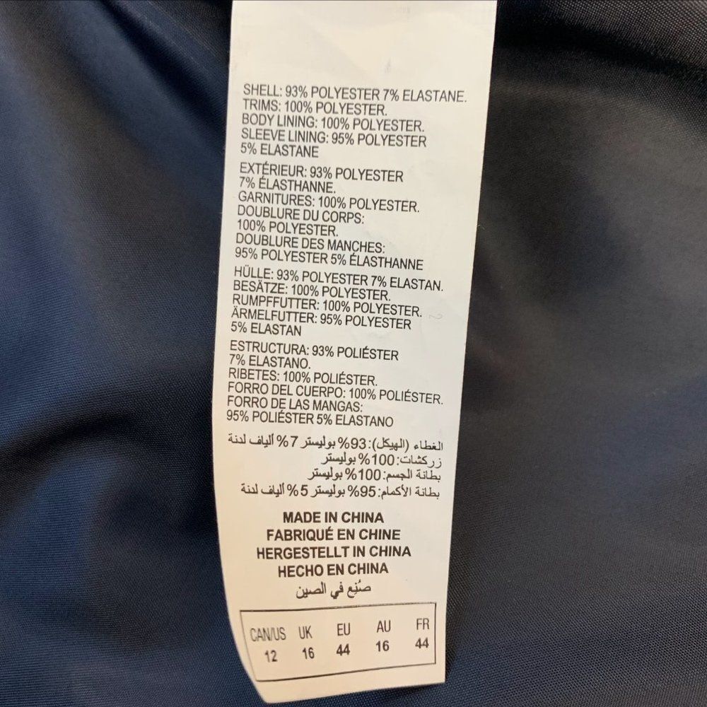 A MTL 1980 blue velvet blazer Sz 12 - Picture 5 of 9
